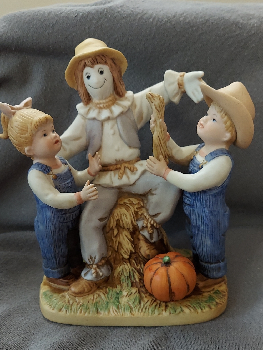 Our Scarecrow" porcelain figurine (#1524)  Denim Days collection Home Interiors